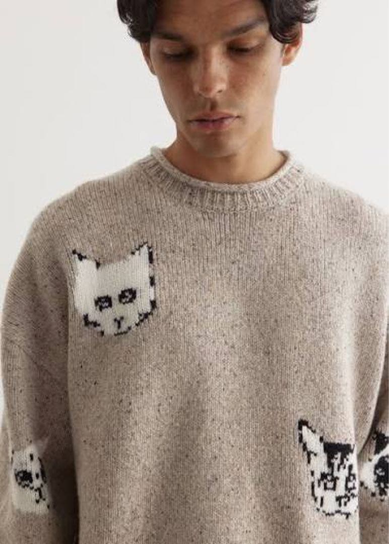 Acne Studios キャットジャガードニット