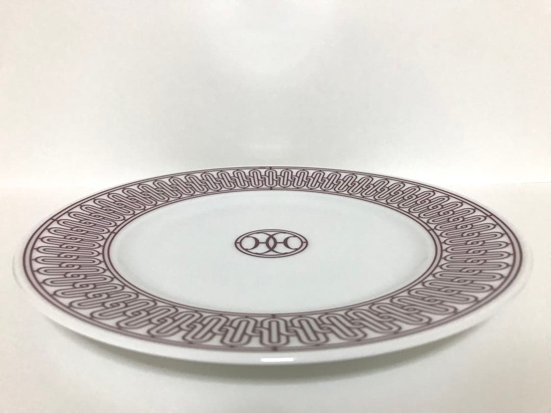 エルメス　Hデコ　デザートプレート　レッド　ルージュ　HERMESお皿洋食器　赤