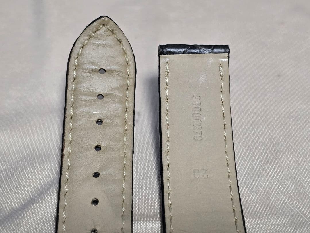 か*ん様 オメガ 20mm クロコダイル バンド ブラウン