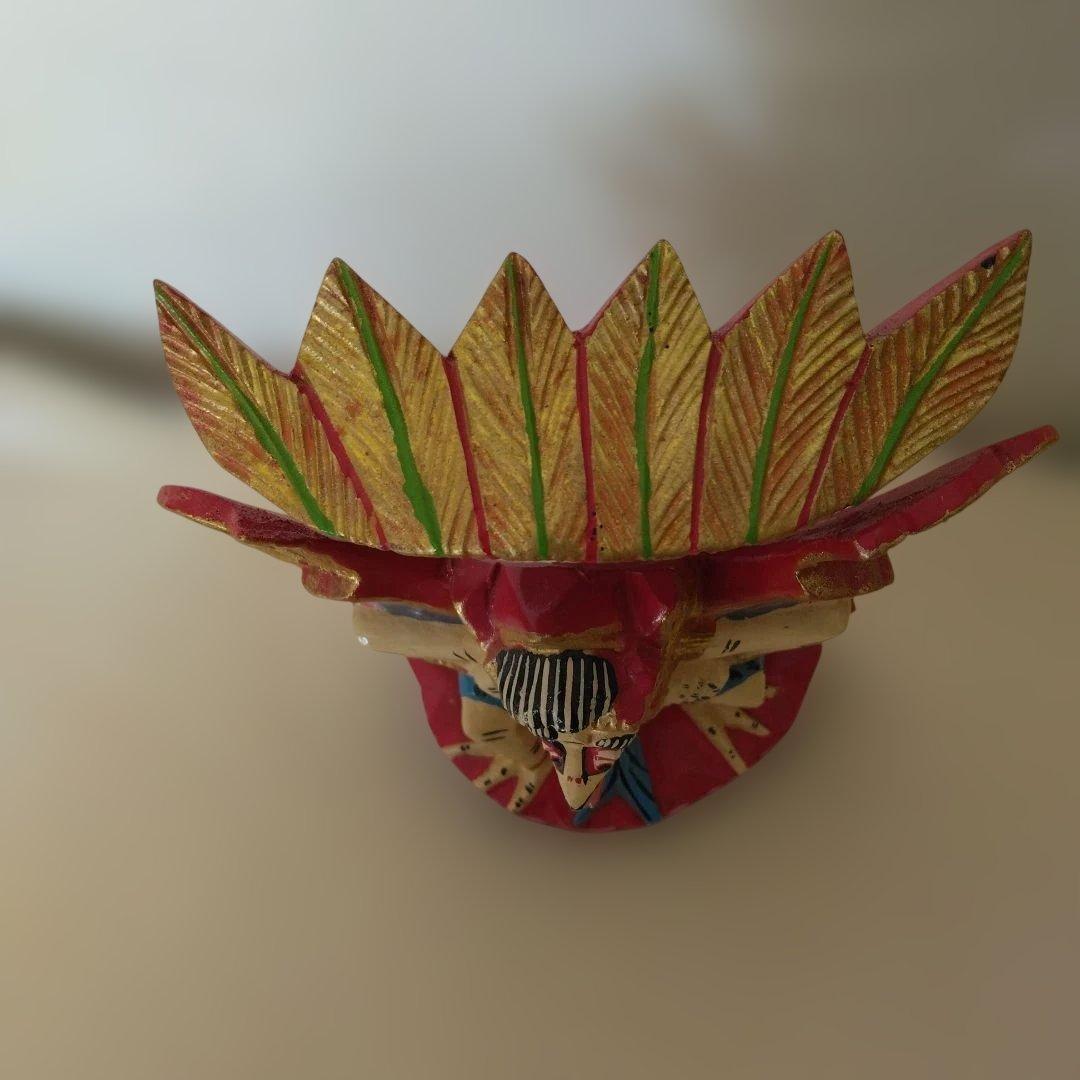 木彫り　ガルーダ　置物　魔除け