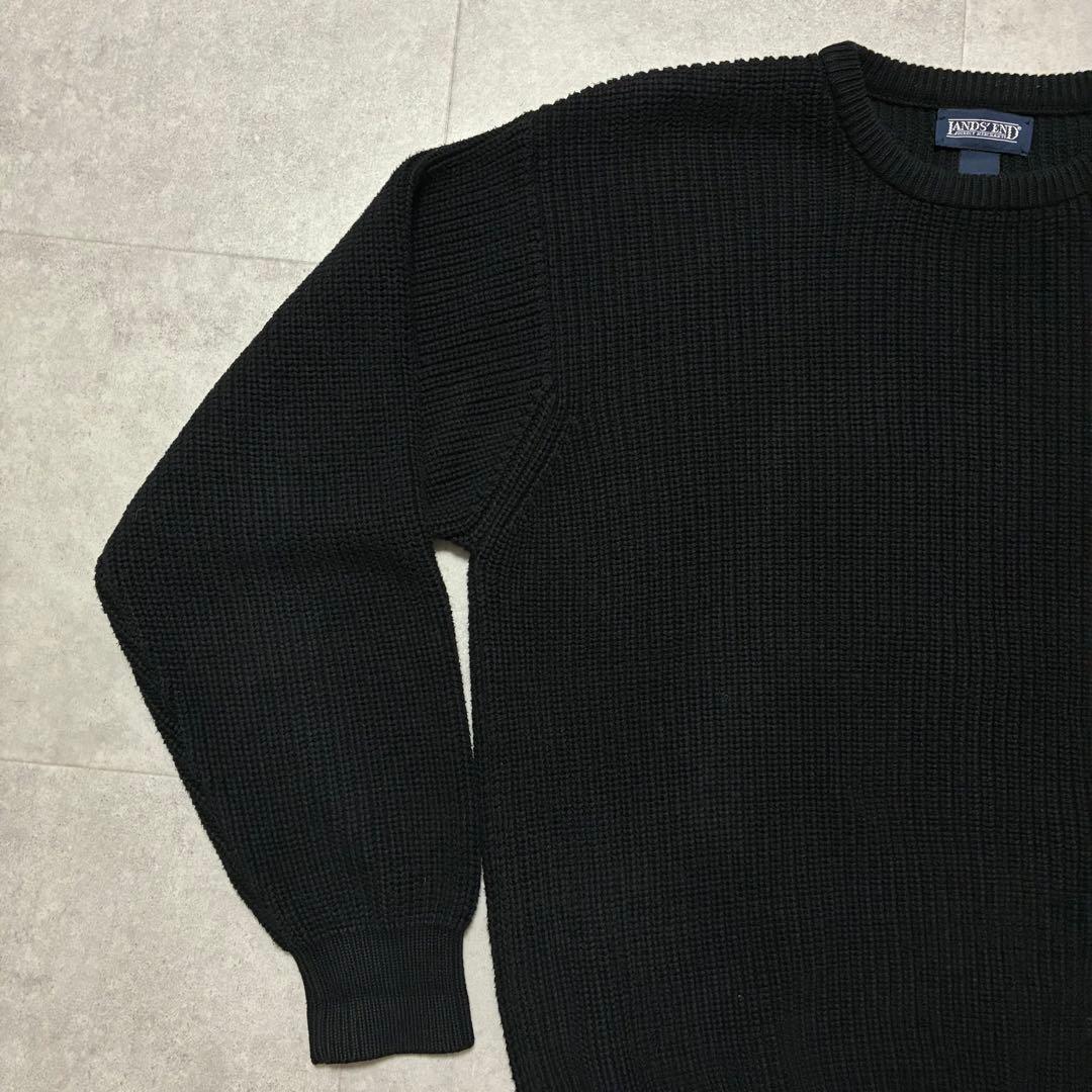 90s USA製 LANDS END コットンニット