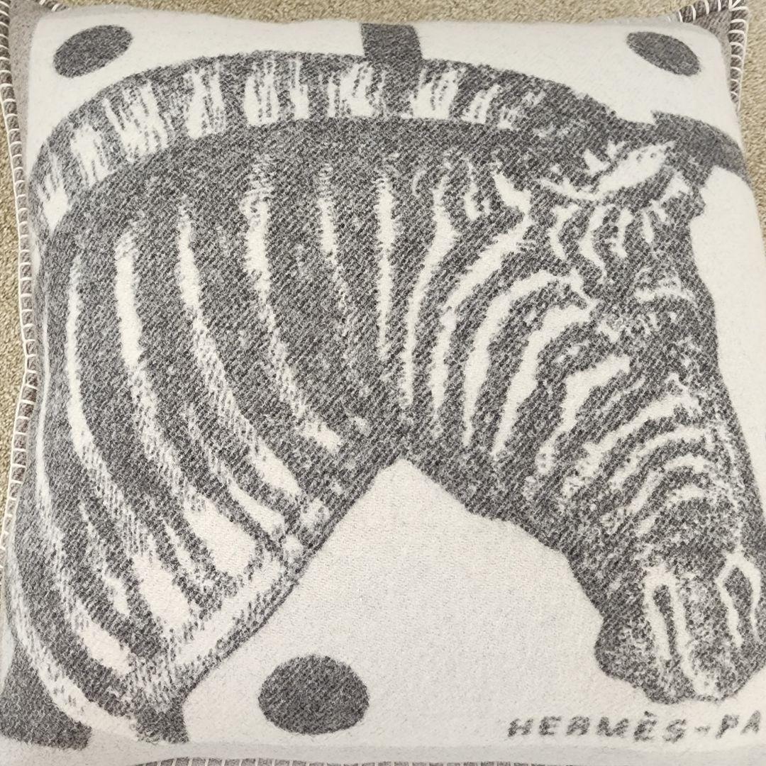 HERMES・エルメス◆ゼブラジグザグ・クッション
