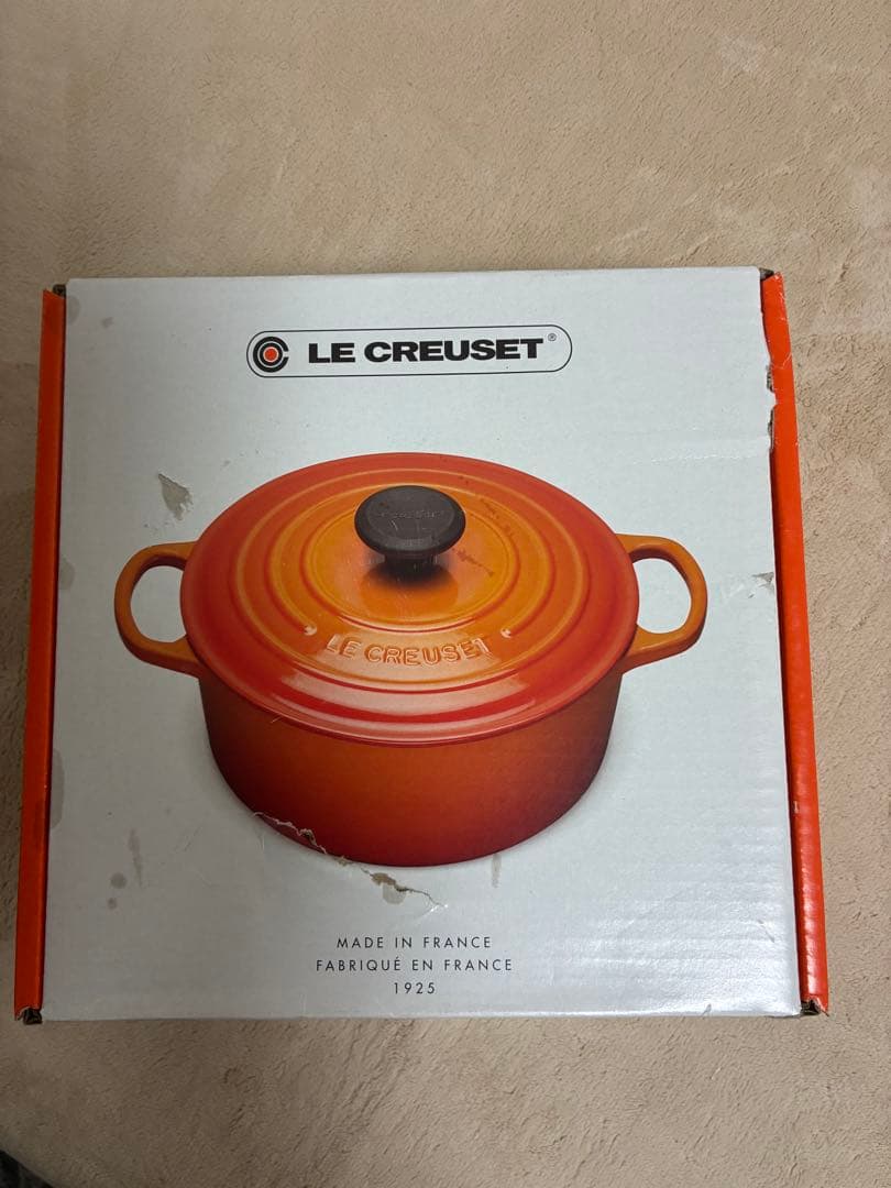 新品　未使用　LE CREUSET 両手鍋 赤 20cm