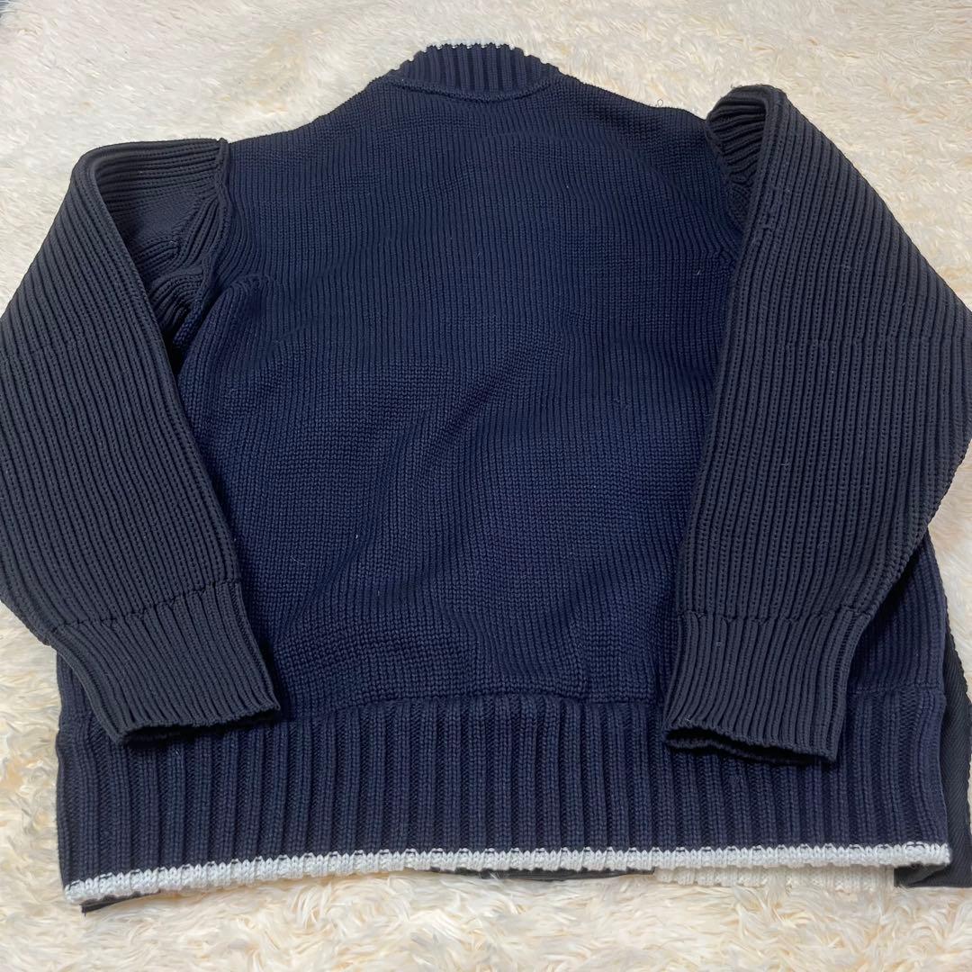 sacai ONE KIND WORDスタジャン ネイビー&ブラック