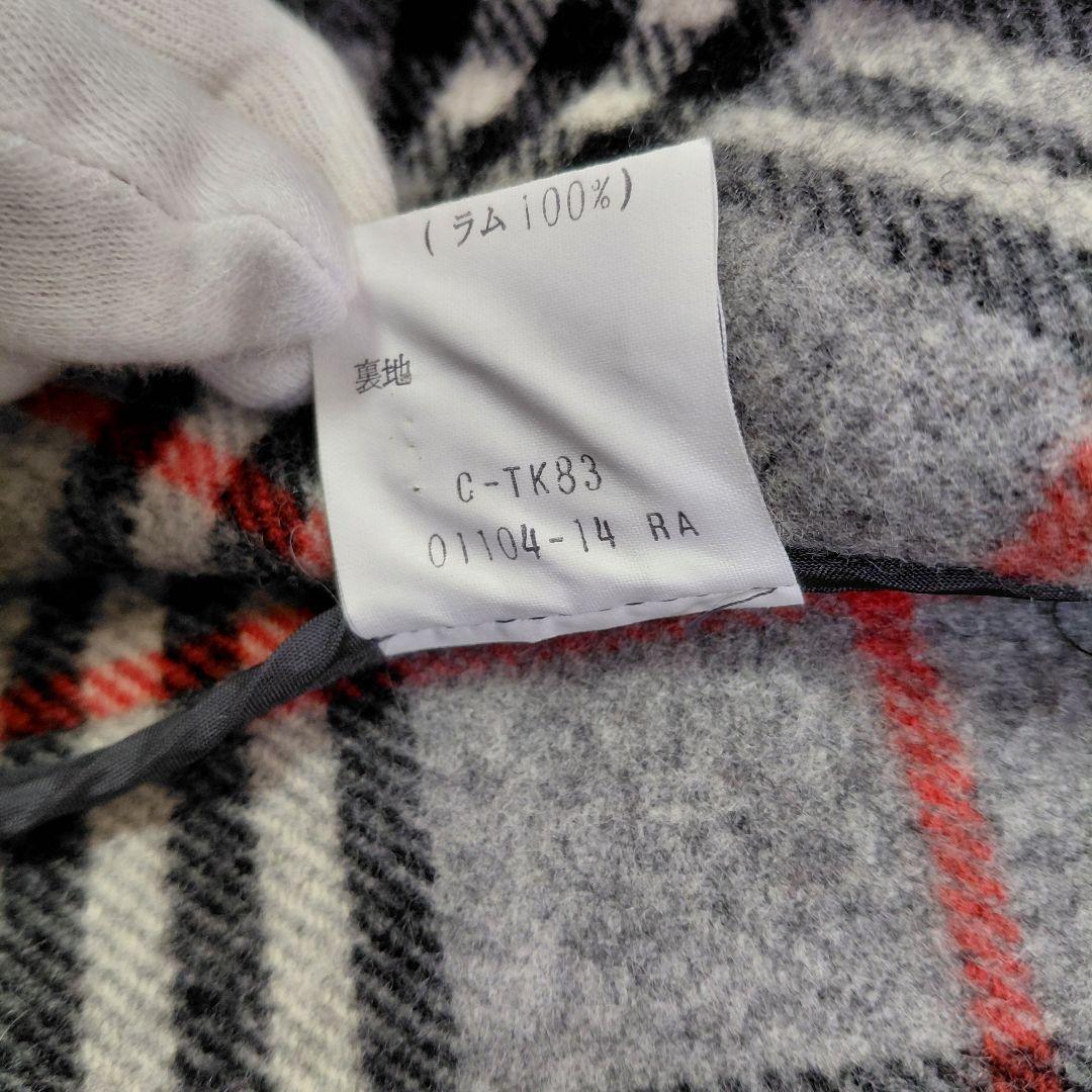 BURBERRY　ウールコート　ノバチェック　グレー　ホースロゴ　メンズ