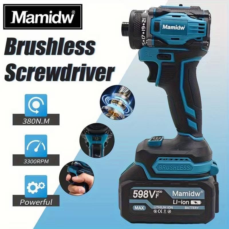 New最安値【Mamidw 380N.Mコンパクト コードレス電動ドライバー】