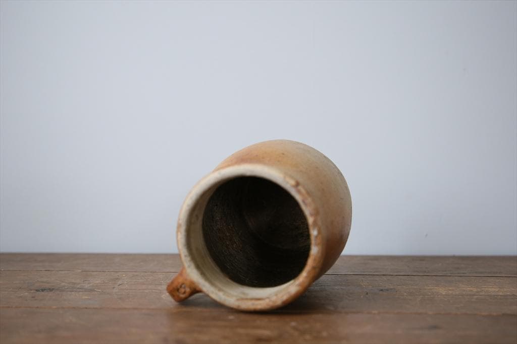 フランスアンティーク陶器ボトル/土器/花瓶/花器フラワーべース(92-149-1