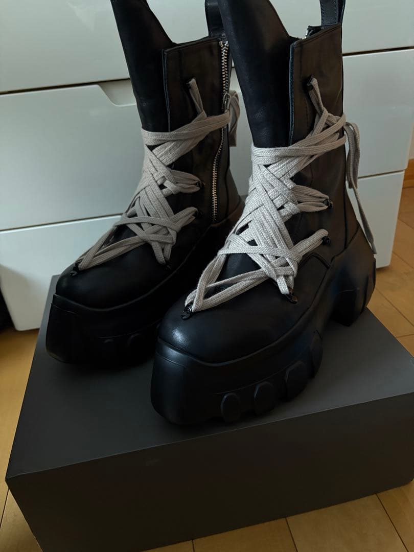 靴 SS25 RICK OWENS MEGALACE TRACTOR