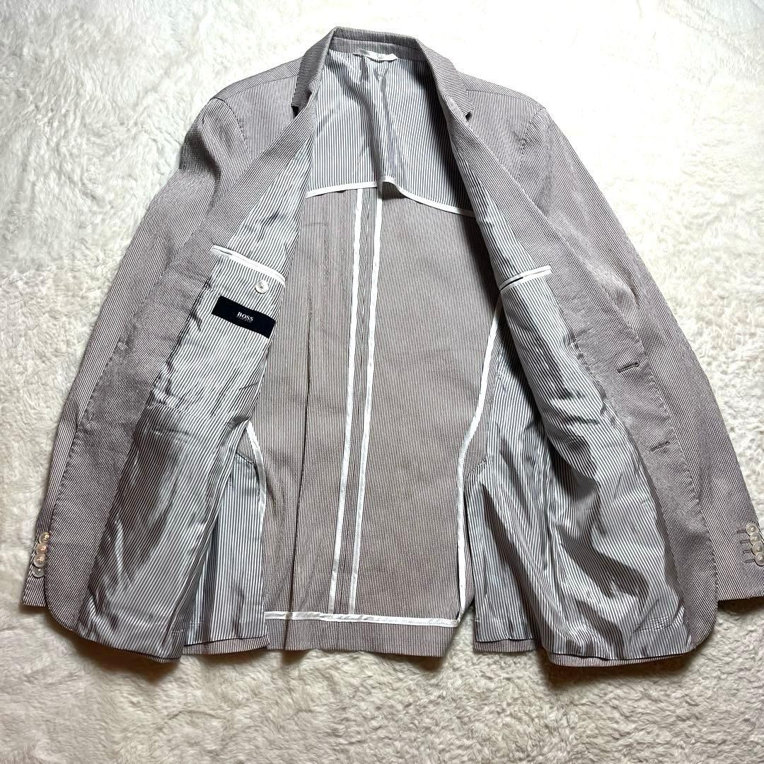 だい極美品 リネンセットアップ シアサッカーHUGO BOSS 春夏