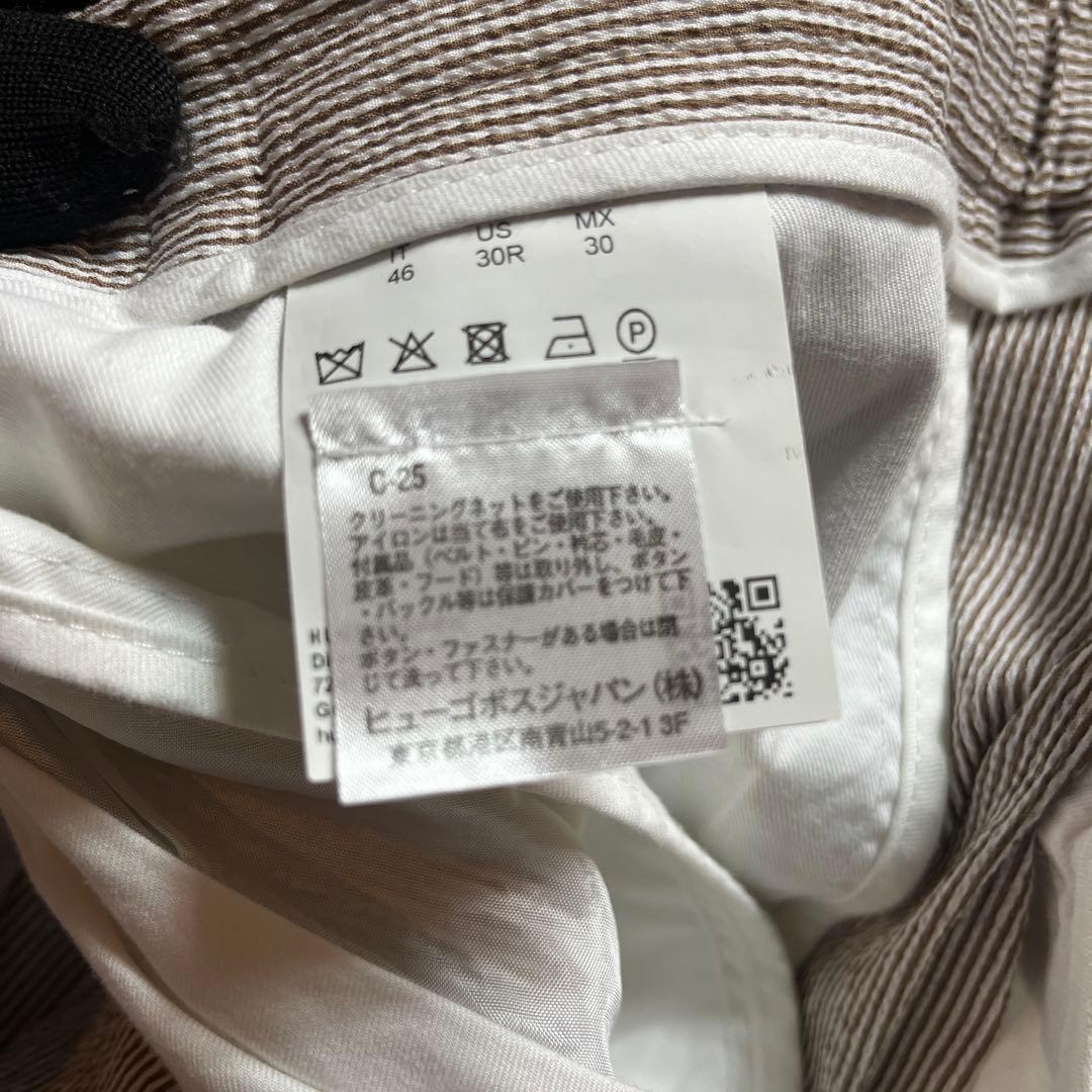 だい極美品 リネンセットアップ シアサッカーHUGO BOSS 春夏