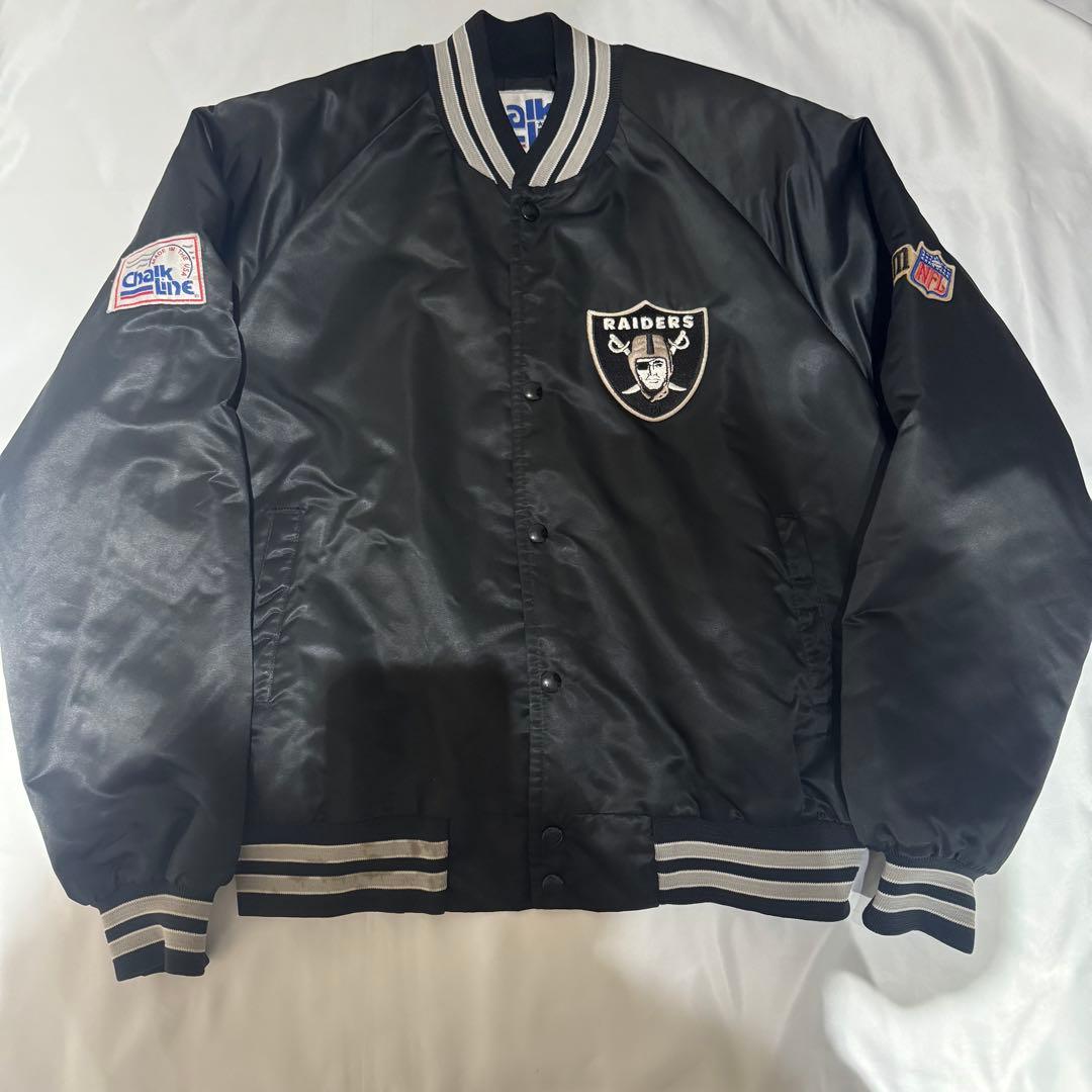H*5様 RAIDERS ChalkLineスタジャン レイダース NFL US