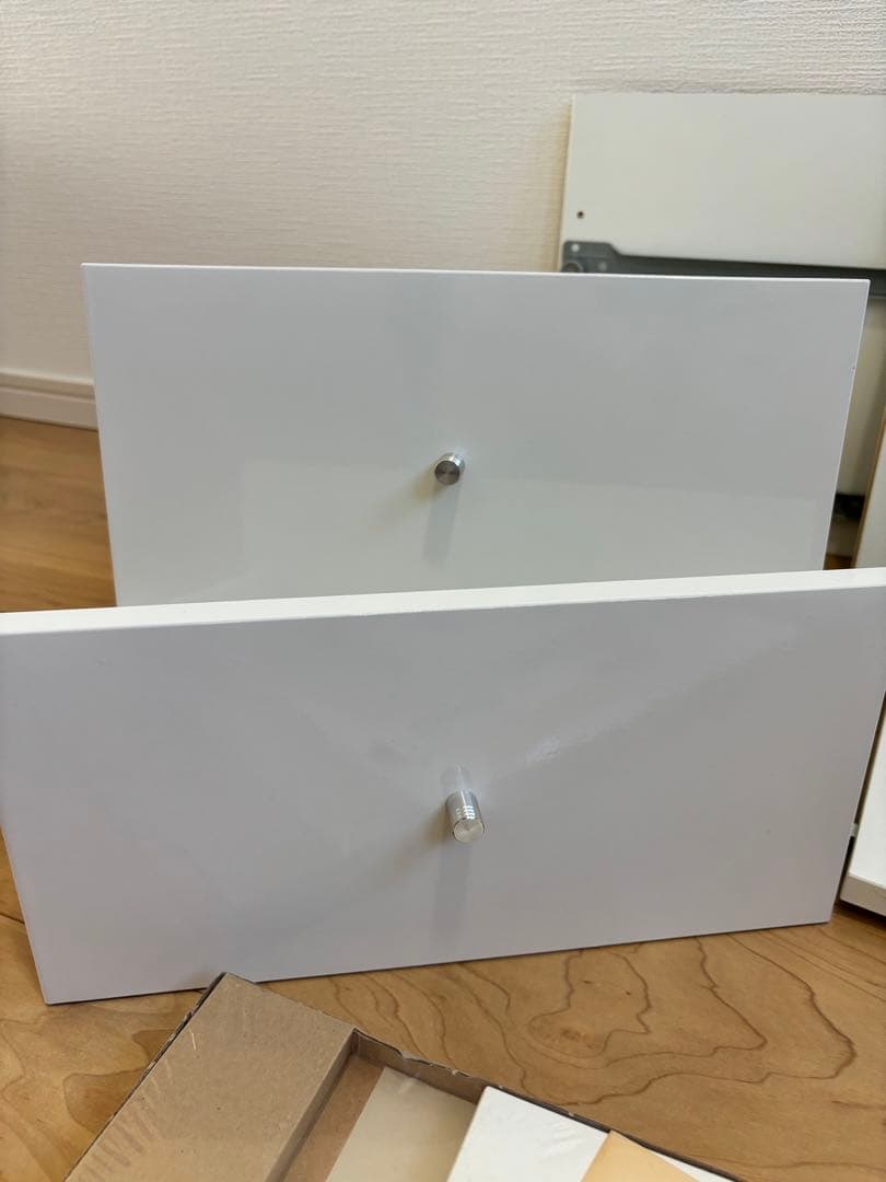 【新品あり】IKEA カラックス　引き出し、インサート扉4個セット