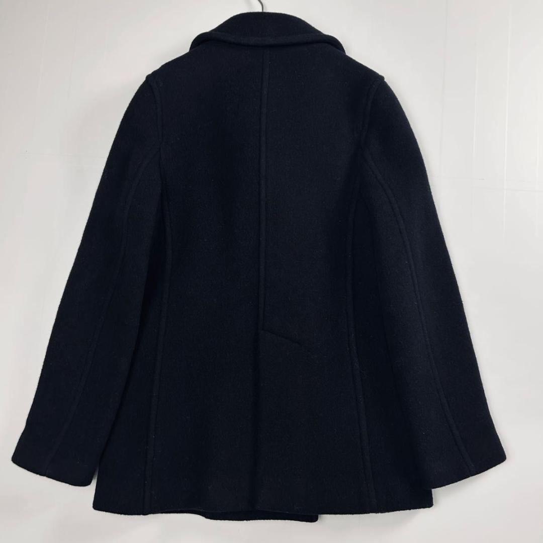 美品 マーガレットハウエル ピーコート アンゴラ カシミヤ カシミアブラック