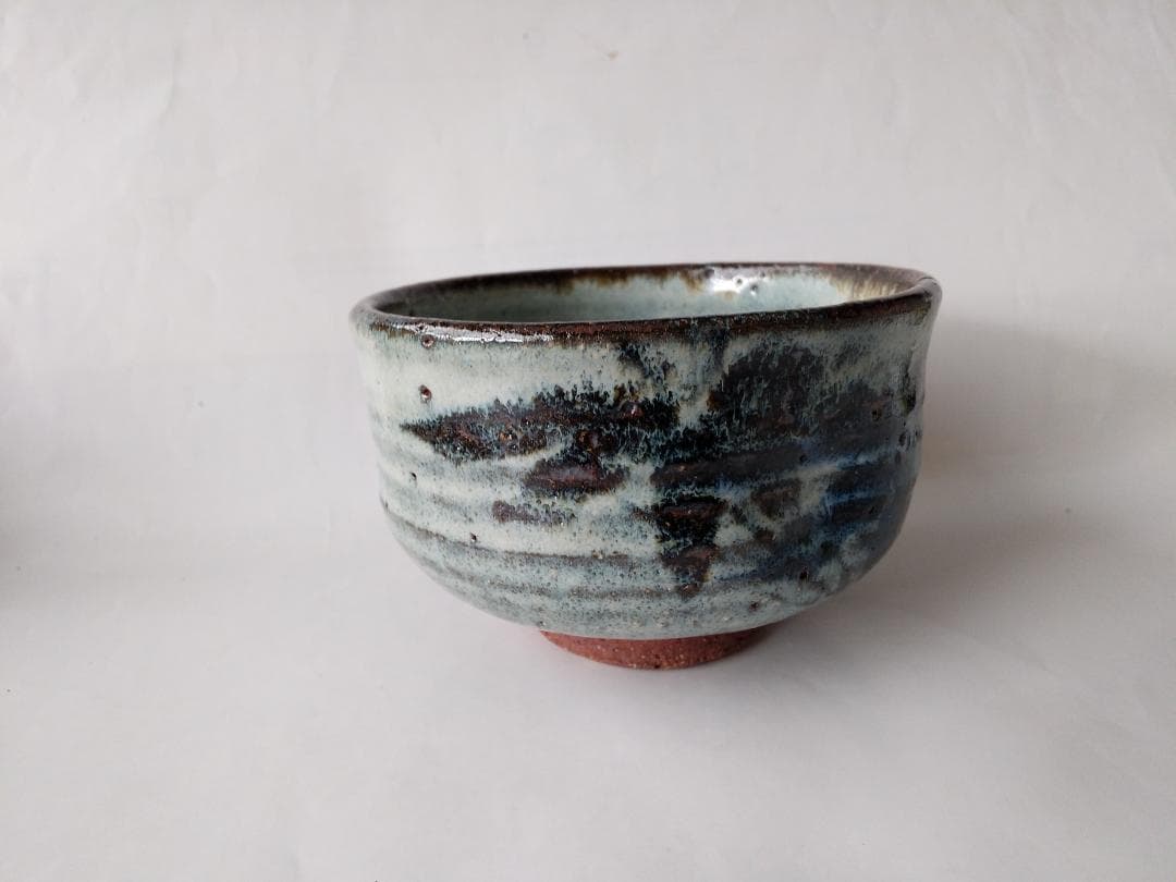 清水正次 作 「 笹 」茶碗 共箱 共布 栞 茶道具 抹茶碗 新品 未使用品