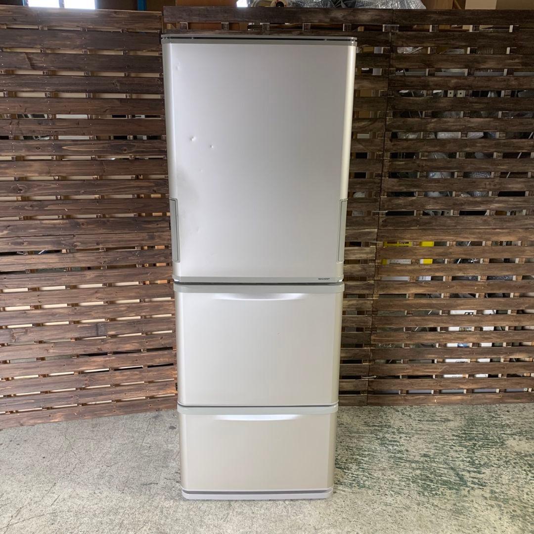 I667\" SHARP 350L 3ドア冷蔵庫 SJ-W352C-N 17年製