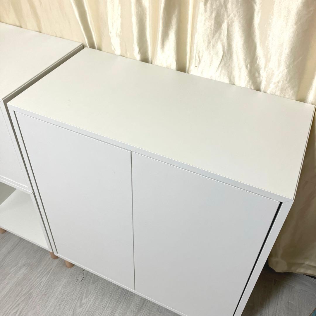 ご注意点あり【完成品】IKEA EKET エーケト キャビネット　ホワイト