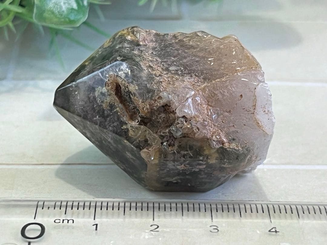 原生林のガーデンクォーツ✴︎　ポリッシュ　ポイント　苔入り水晶　クリスタル　原石
