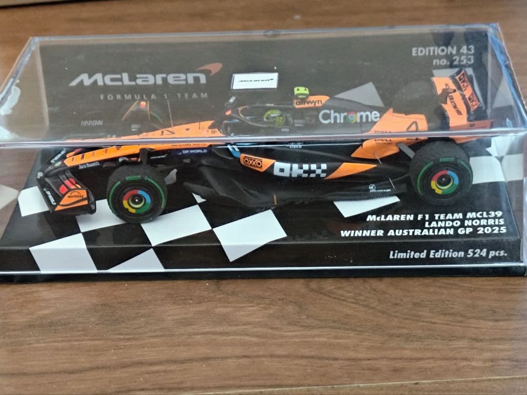 ミニカー McLaren F1 Team MCL39 Lando Norris 2025