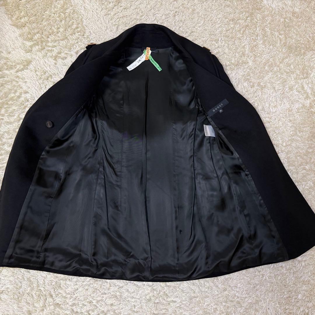 ☆極美品☆GUCCI グッチ　ウールカシミヤコート　トムフォード期　女優襟　M