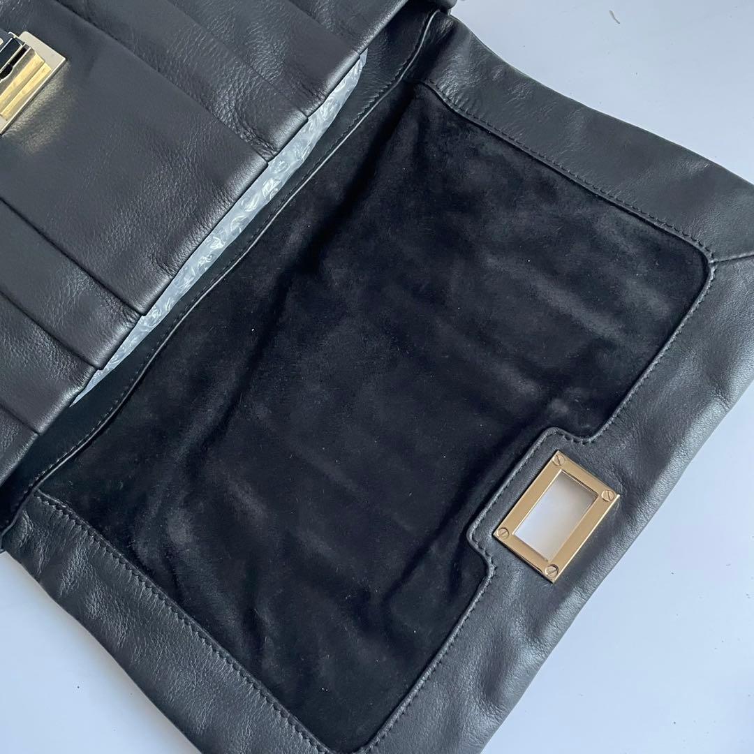 ✨️未使用級✨️ ANYAHINDMARCH チェーン ハンドバッグ 黒色 レザー