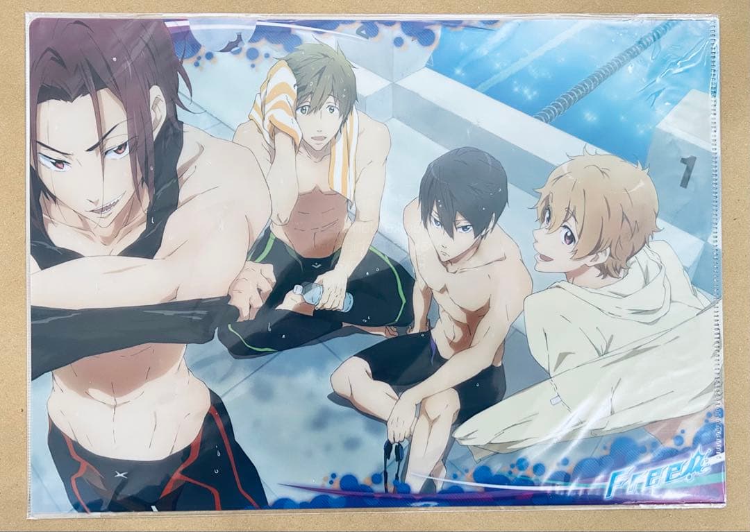 Free! クリアファイル 雑誌 切り抜き 扇子