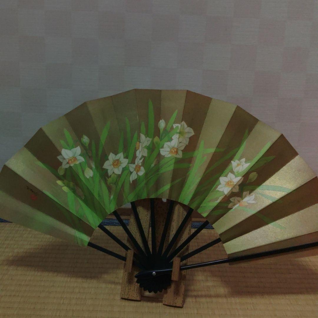 飾り扇子　花暦　東笙蒼作