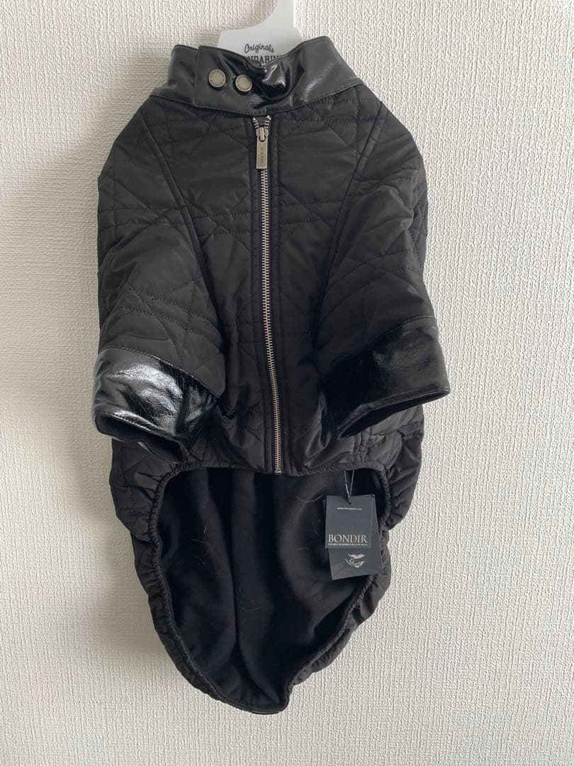 bondir キルティング犬服 ブラック R4