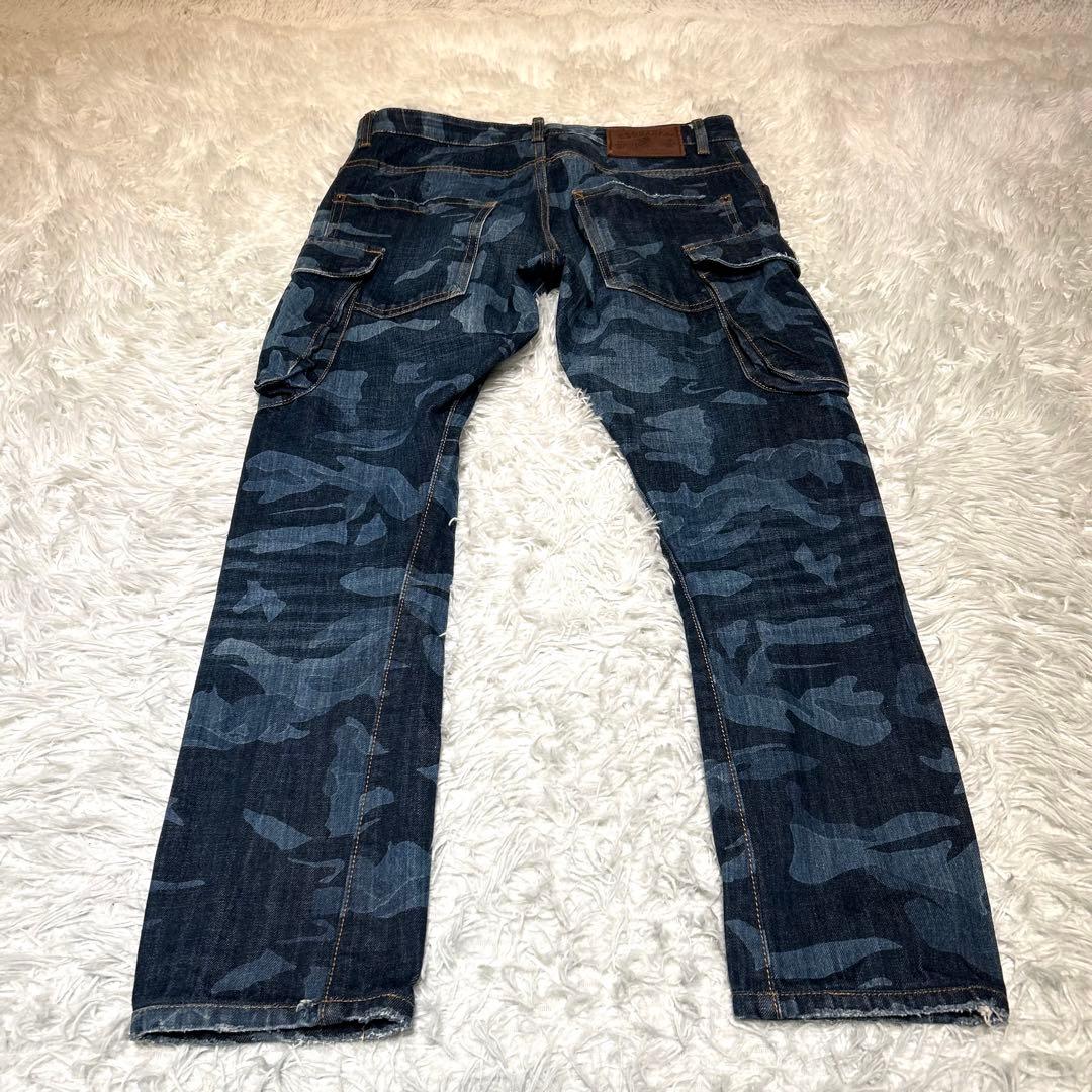 DSQUARED2 カモフラ ジーンズ 48 カーゴパンツデザイン 迷彩