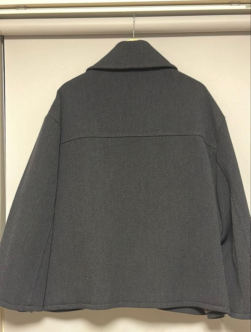 ジャケット・アウター T/SEHNE double layered pea coat black