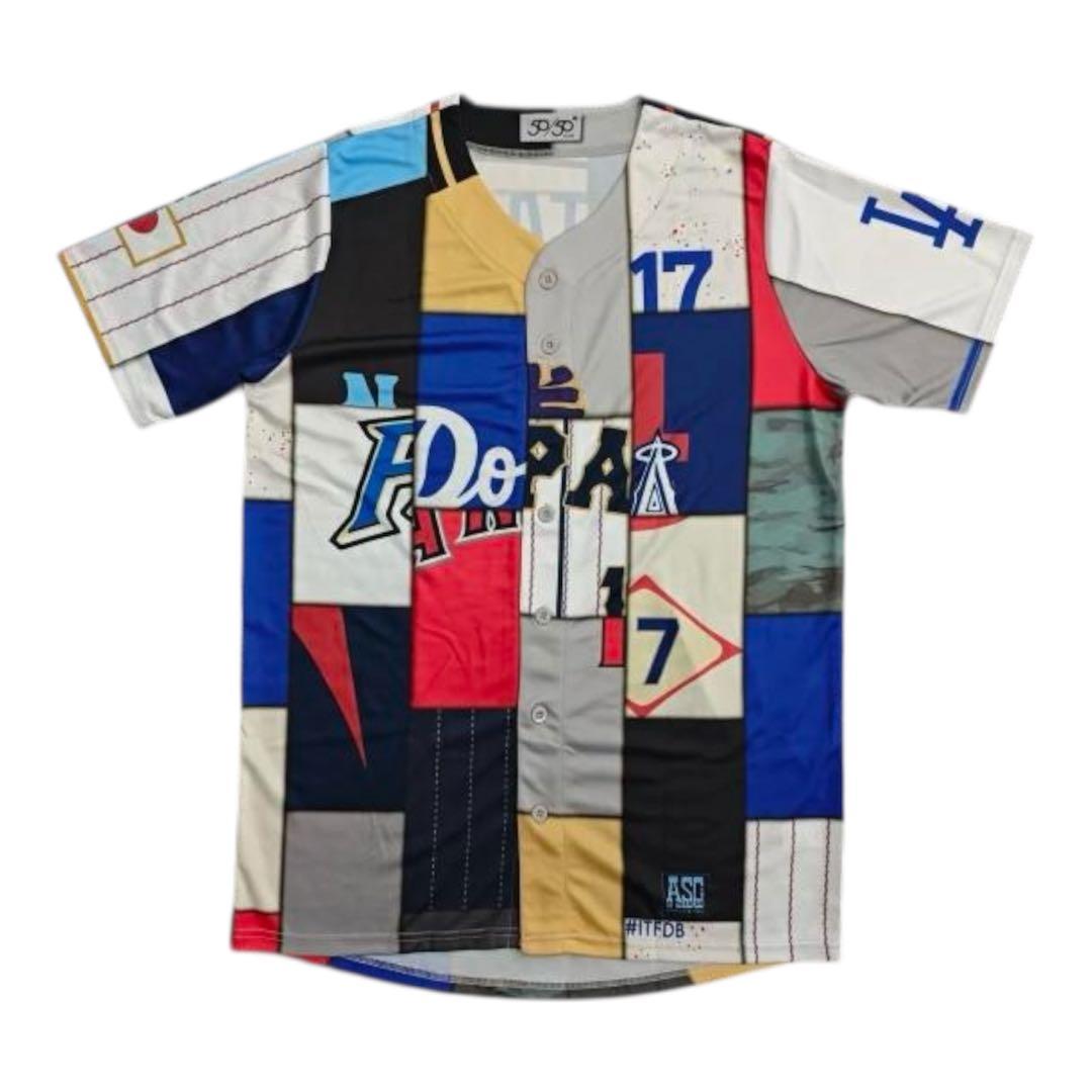 す*す様 非売品 大谷翔平 サインプリント歴代ミックスユニフォーム　ドジャース