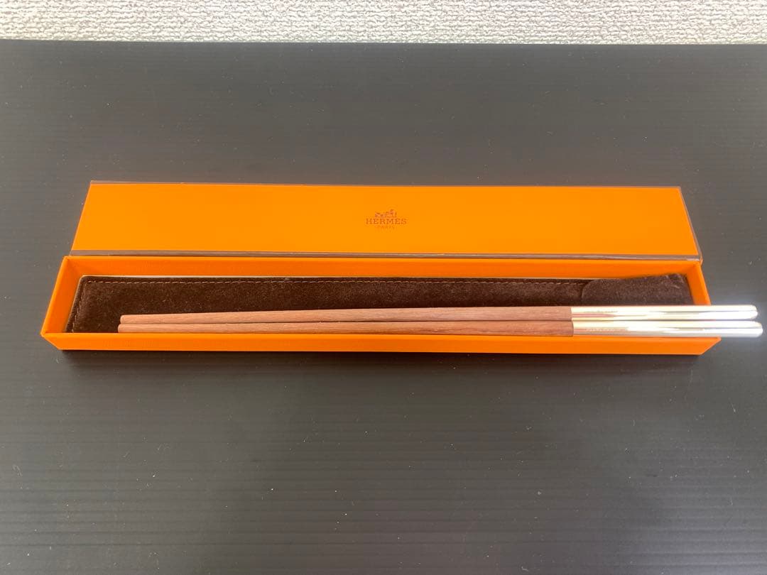 HERMES エルメス お箸 チョップスティック カトラリー Hロゴ