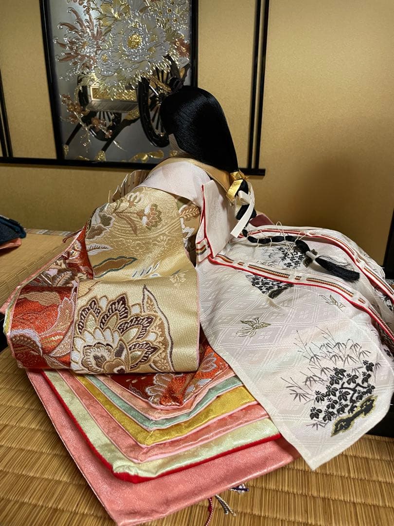 豪華なひな人形　親王飾り　①京都西陣 お雛様 雛人形フルセット　サイズ大120㎝