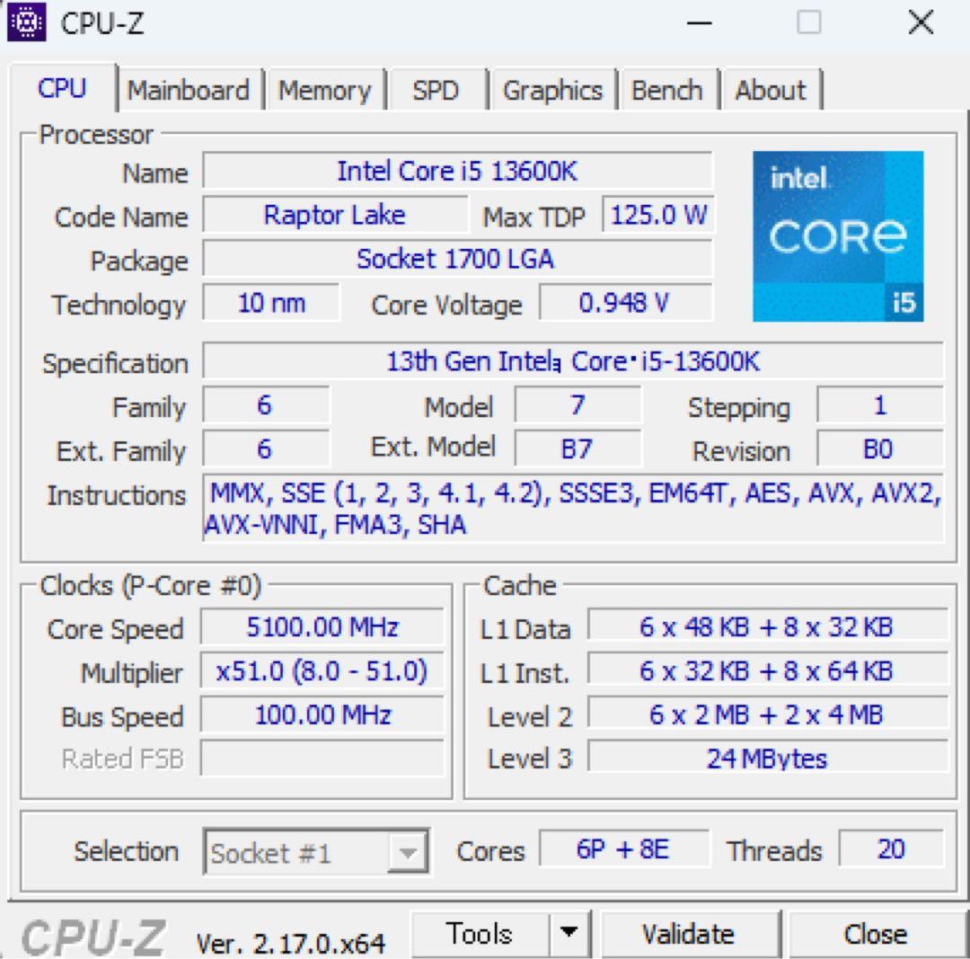 GIGABYTE Z690 UD AX（DDR5）＋Core i5-13600K