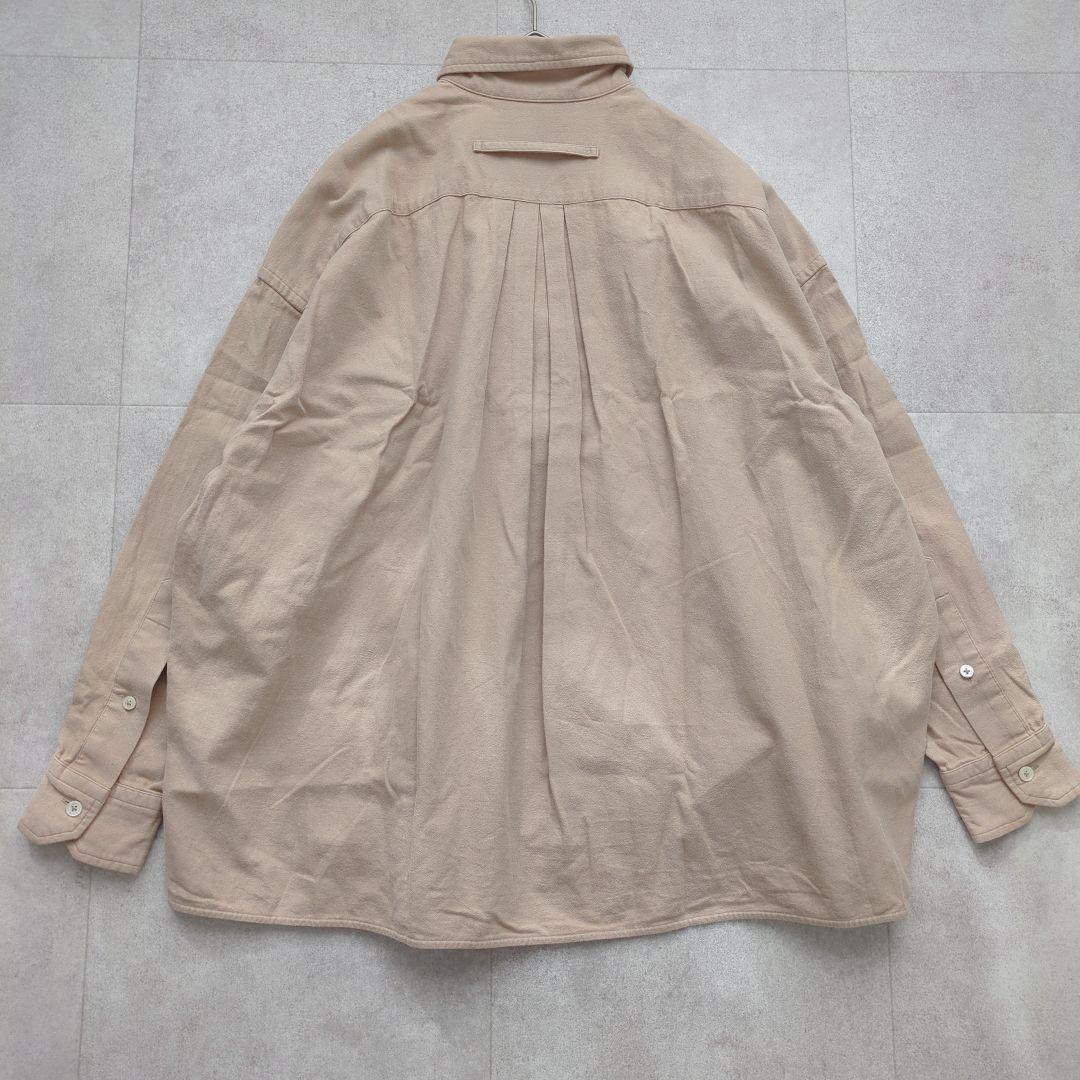 美品✨ TICCA ティッカ スクエアビッグシャツ プルオーバー 綿 ベージュ