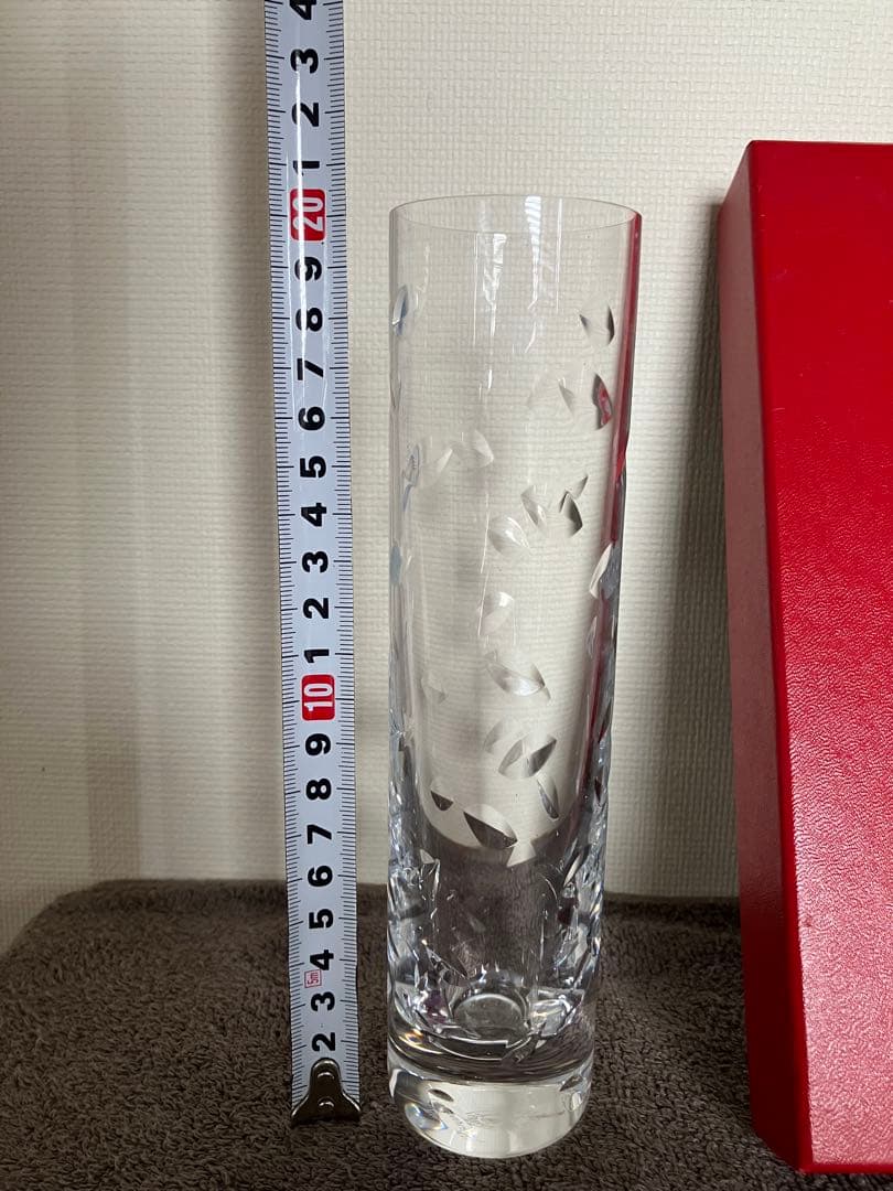 バカラ 花瓶 クリスタルガラス 高さ20 オルグ　ORGUE baccarat