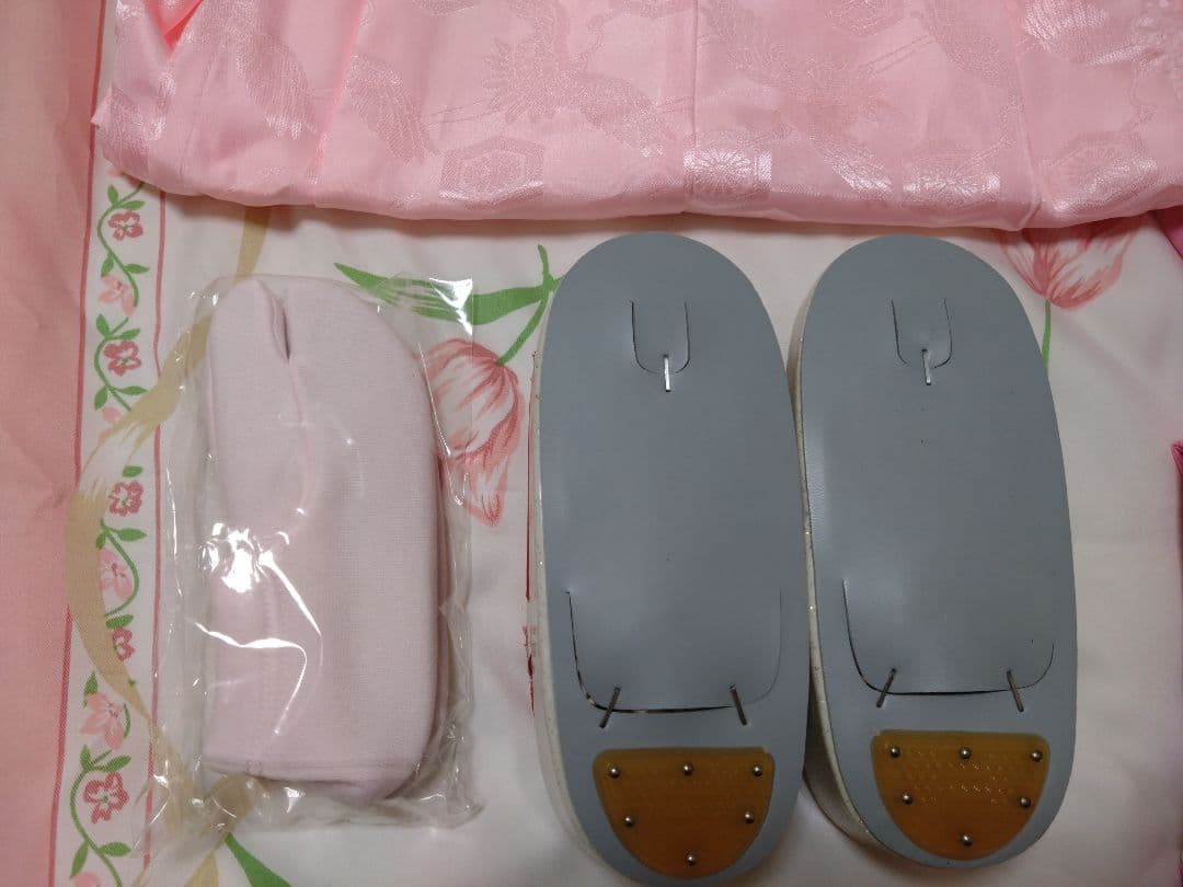 足袋、下駄は未使用！　きょうと花ひめ　七五三　3歳　女の子　セット　着物　被布