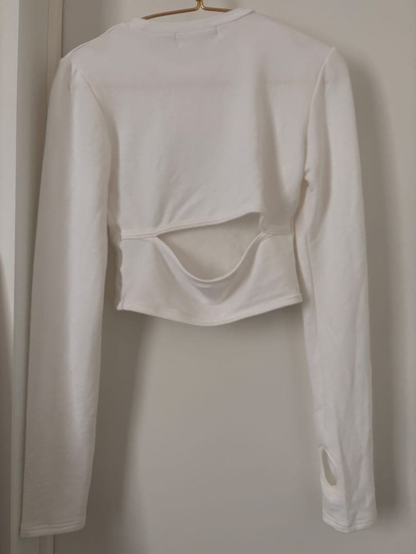 トップス andmary Mary logo tops white