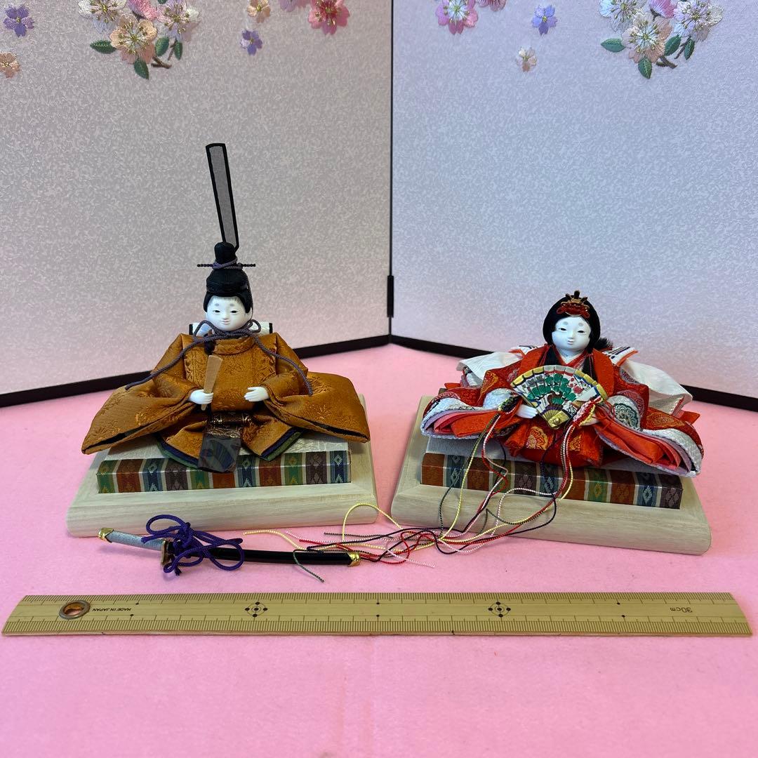芥子雛　雛人形　お雛様　ミニ雛　衣装着　内裏雛　ふらここ　ひととえ　好きな方に