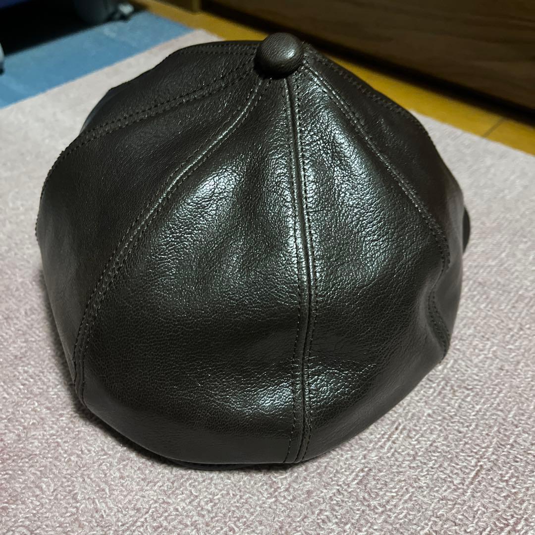 Y'2leather キャスケット　レザー