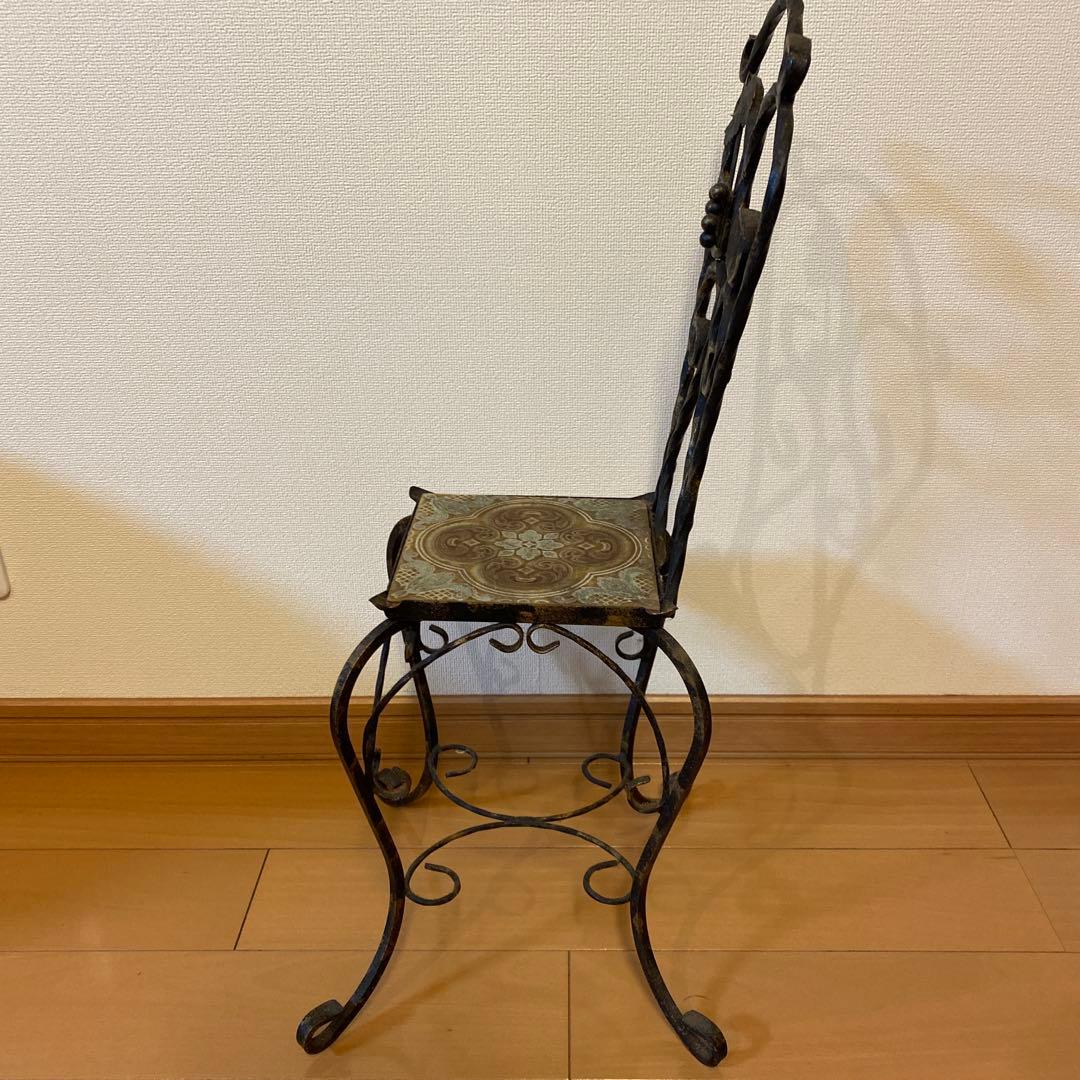 アンティーク　アイアンチェア