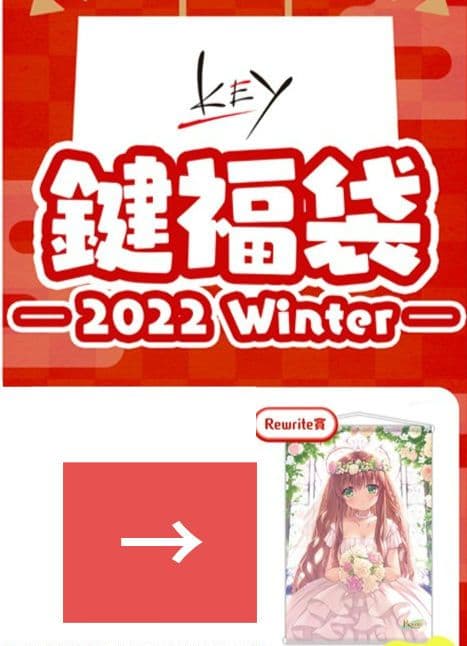 冬フェス　神戸小鳥　タペストリー　Rewrite　Key　VASTORE　鍵福袋