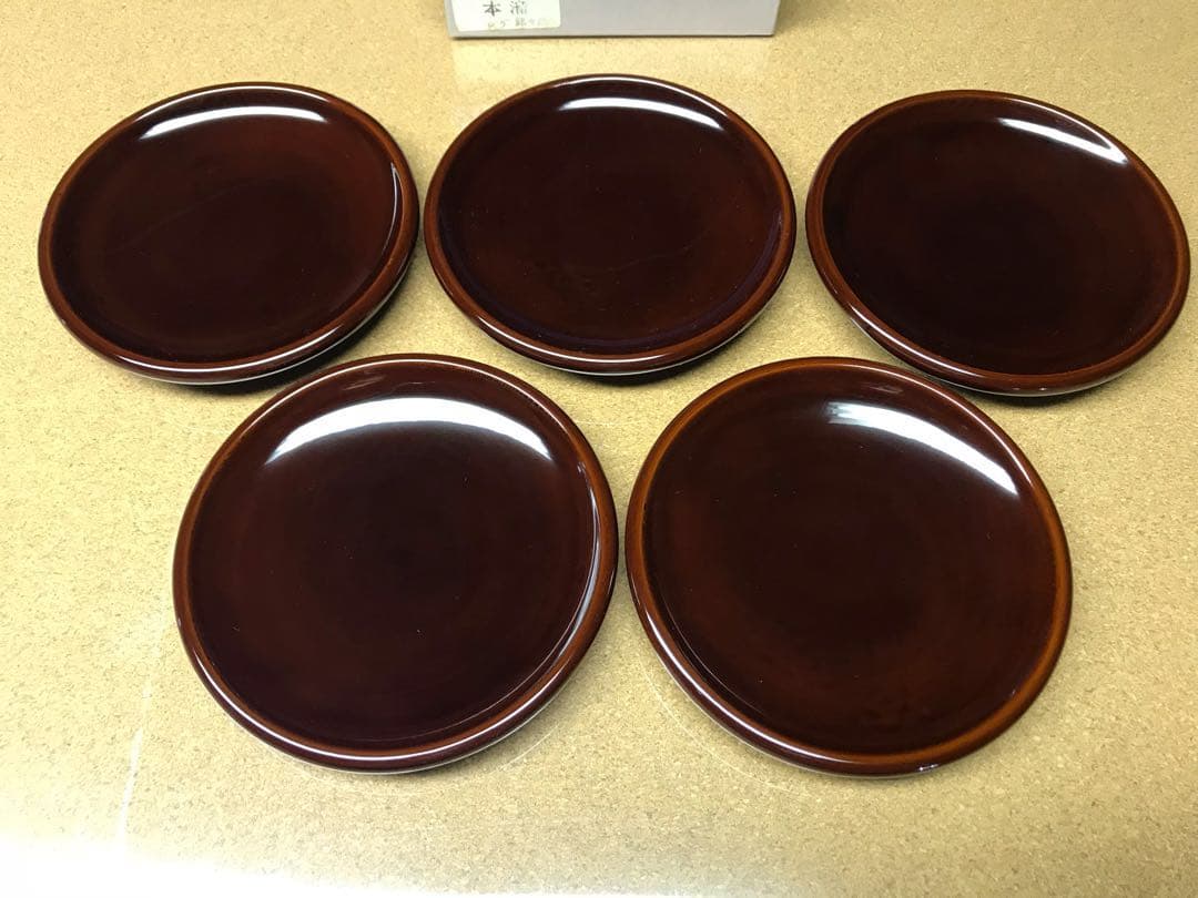 高級 本溜漆 銘々皿 天然木 未使用品 送料込み