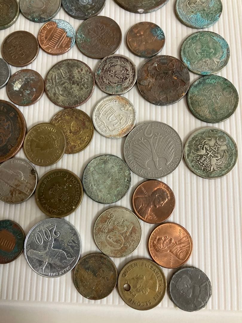 小型50銭銀貨等　古銭、雑銭、外国、銅貨まとめ