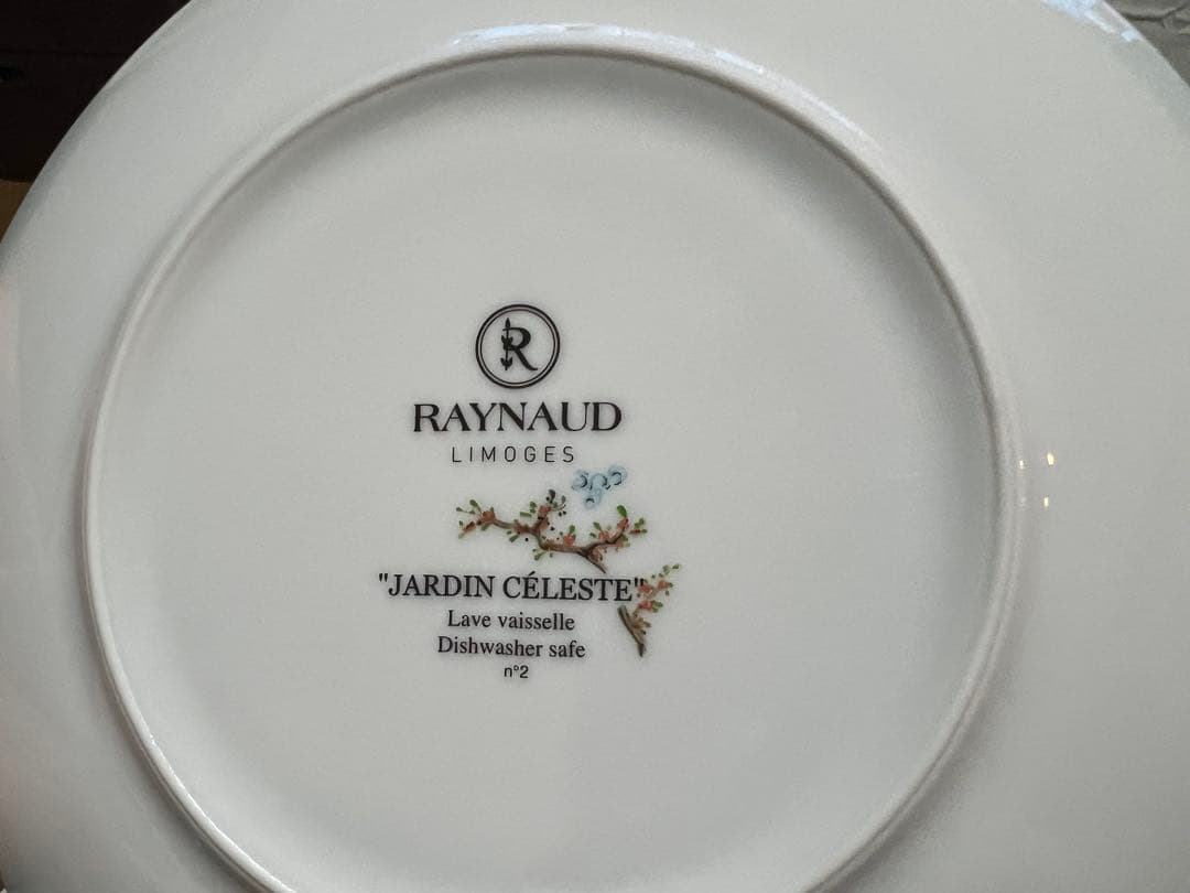 美品RAYNAUDレイノー ジャルダンセレステ プレート4枚セットF50