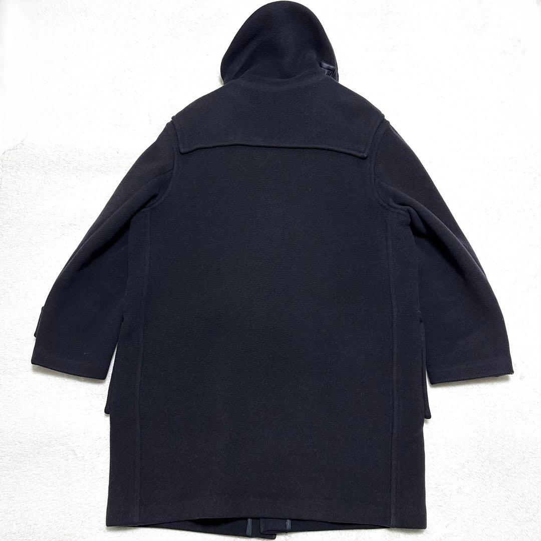 希少　Burberry ダッフルコート　ノバチェック　ネイビー　ウール