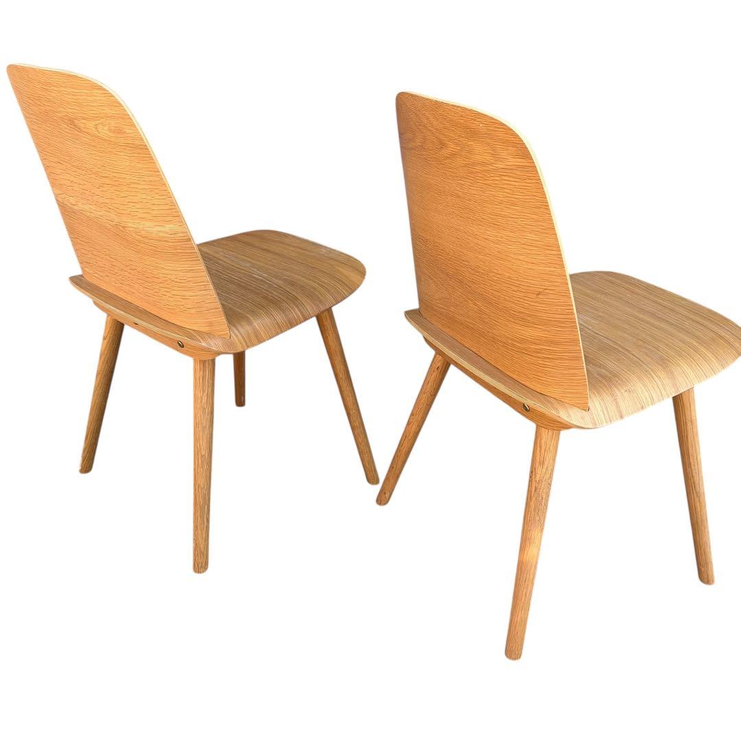 【美品】muuto ムート Nerd Chair ナードチェア オーク 2脚分③