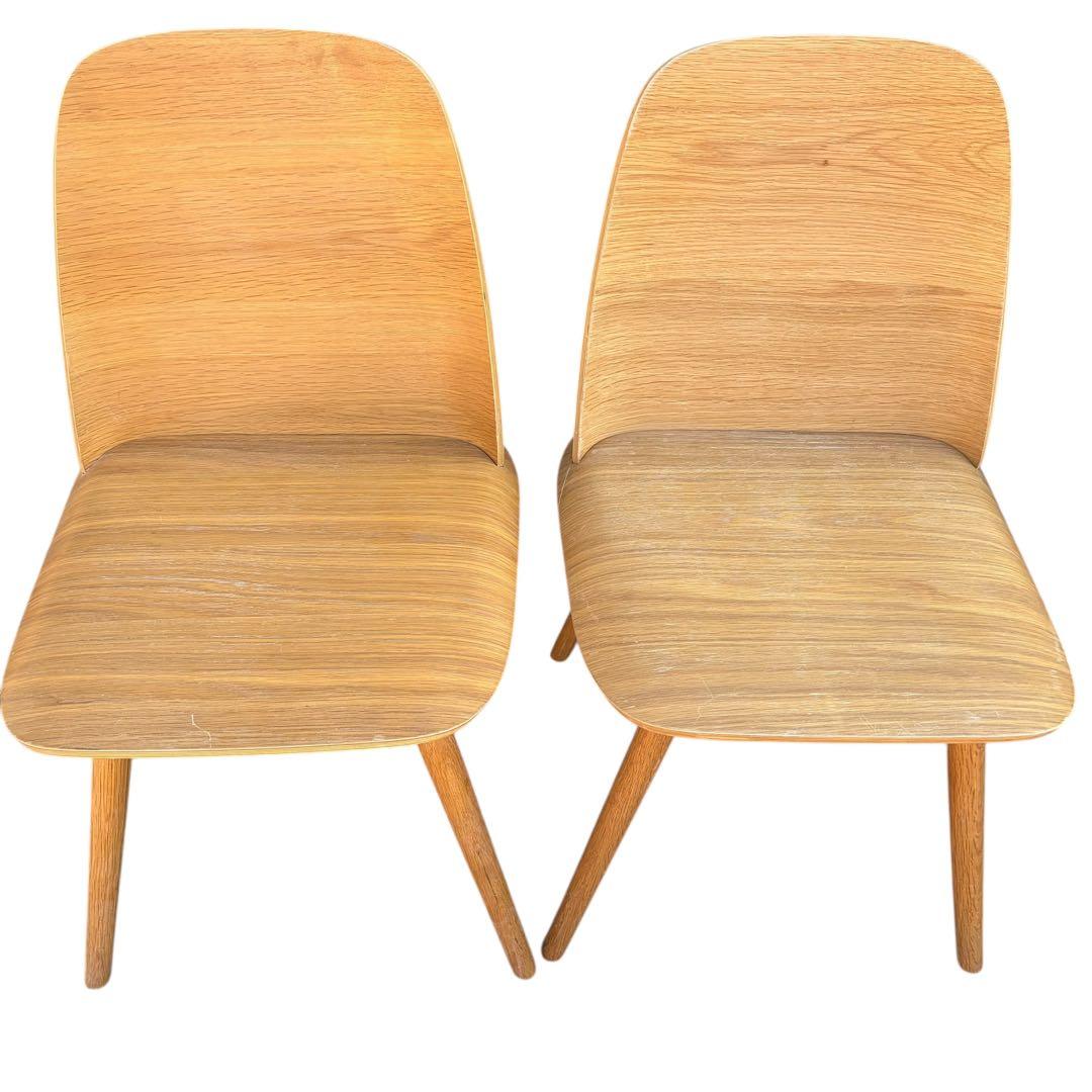 【美品】muuto ムート Nerd Chair ナードチェア オーク 2脚分③