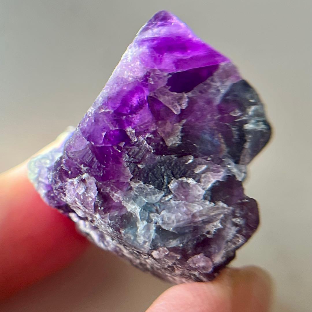 バイカラー フローライト 115.7ct 原石 パープル ブルー 鉱物 天然石