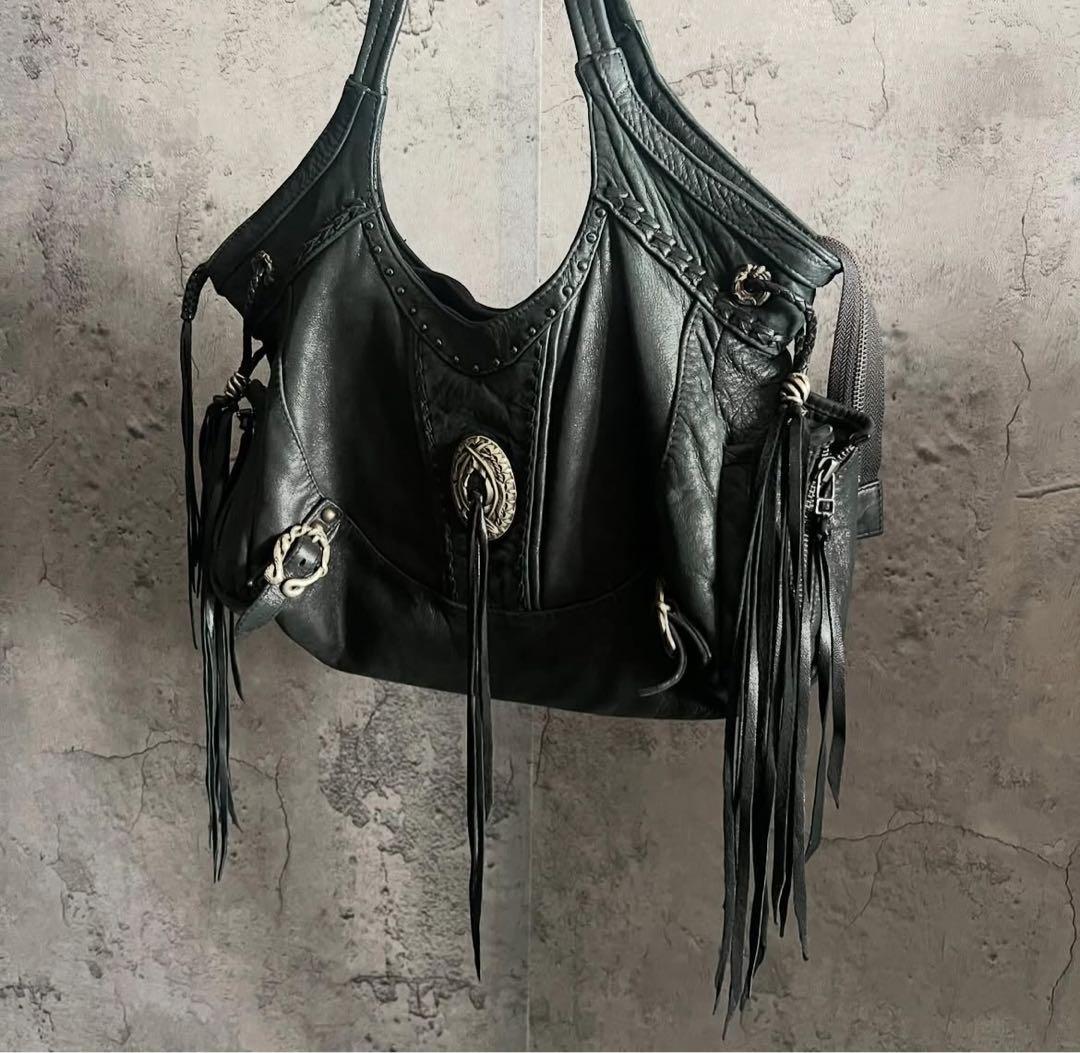 バッグ 14th addiction leather one shoulder bag