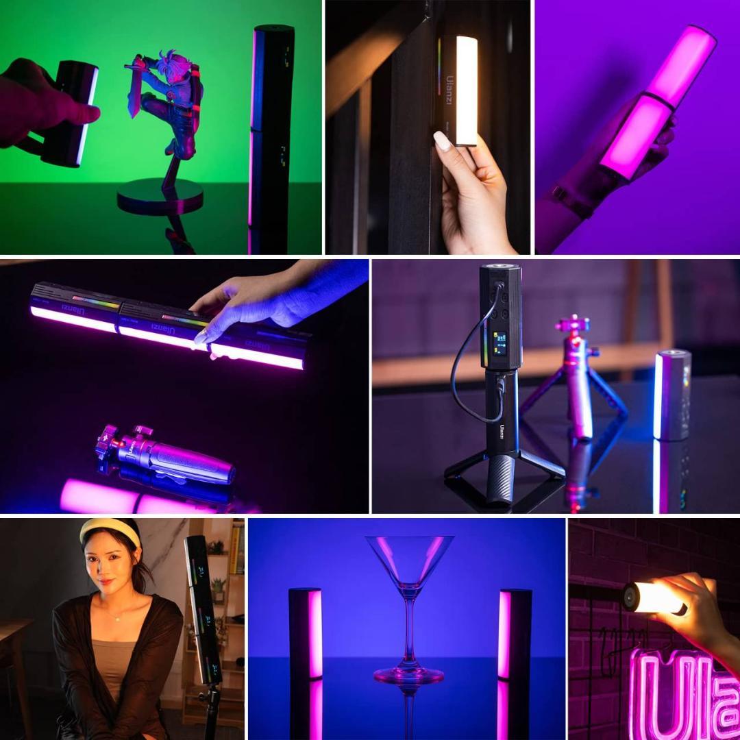 マグネット付きLEDビデオライト 2000mAh USB-C充電式